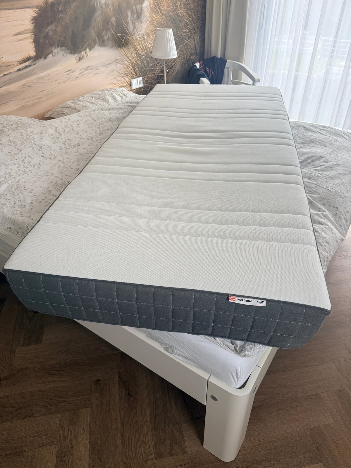 Ikea Morgedal matras 90 x 200, Huis en Inrichting, Ophalen of Verzenden, Zo goed als nieuw, Eenpersoons, 90 cm