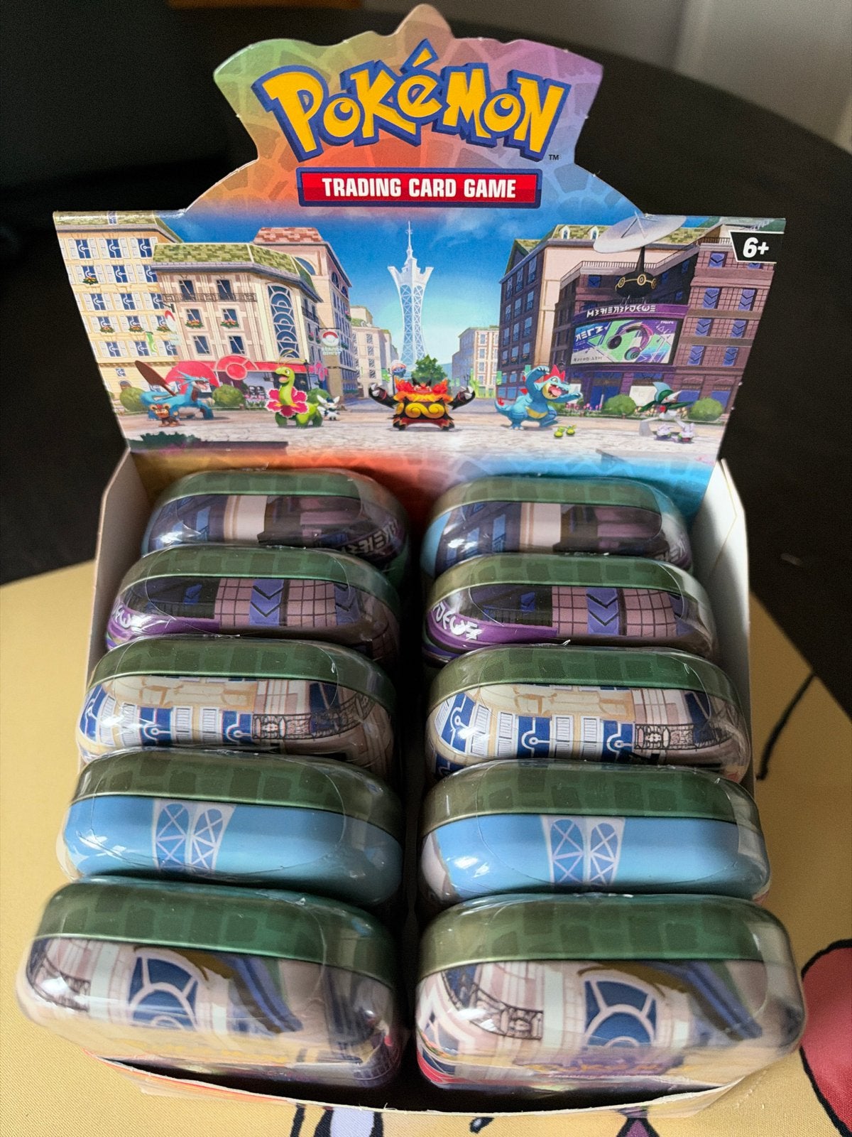 Pokémon TCG Mini Tins Lumiose city Display Box (10 stuks), Ophalen of Verzenden, Nieuw, Overige typen