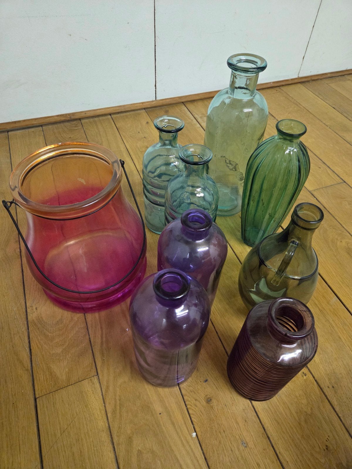 9 Vazen in diverse kleuren en maten, Ophalen