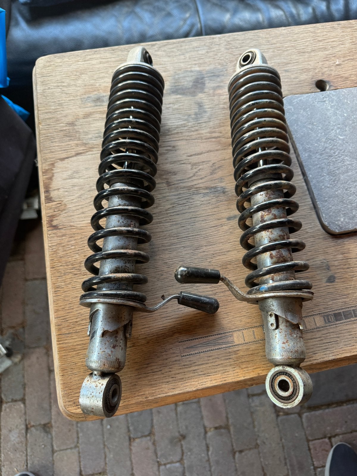 Originele schokbrekers voor BMW R100RS, 1977, Ophalen, Gebruikt