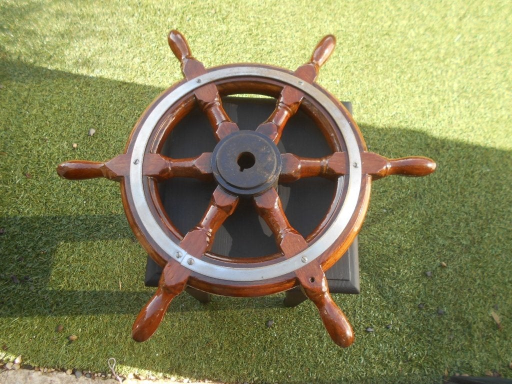 Stuurwiel van boot, Watersport en Boten, Bootonderdelen, Ophalen, Zo goed als nieuw