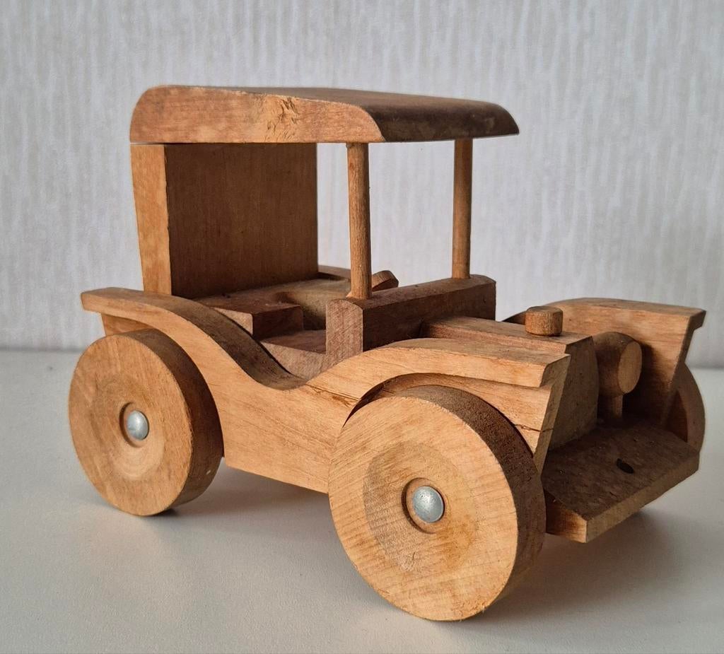 Houten speelgoed | Auto | Vintage, Antiek en Kunst, Antiek | Speelgoed, Ophalen of Verzenden