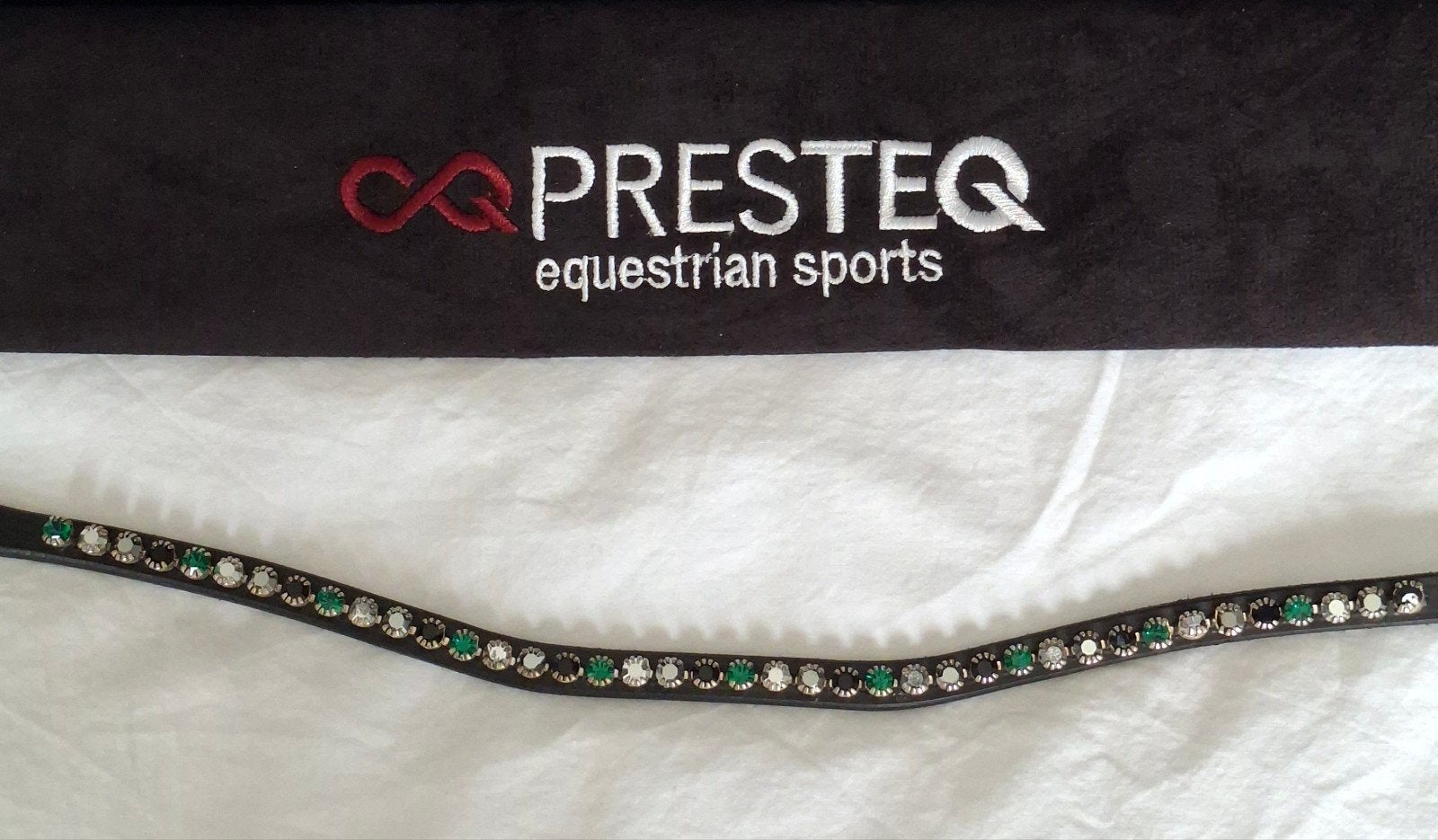 Presteq frontriem black/emerald., Dieren en Toebehoren, Paarden en Pony's | Hoofdstellen en Tuigage, Ophalen of Verzenden, Frontriem