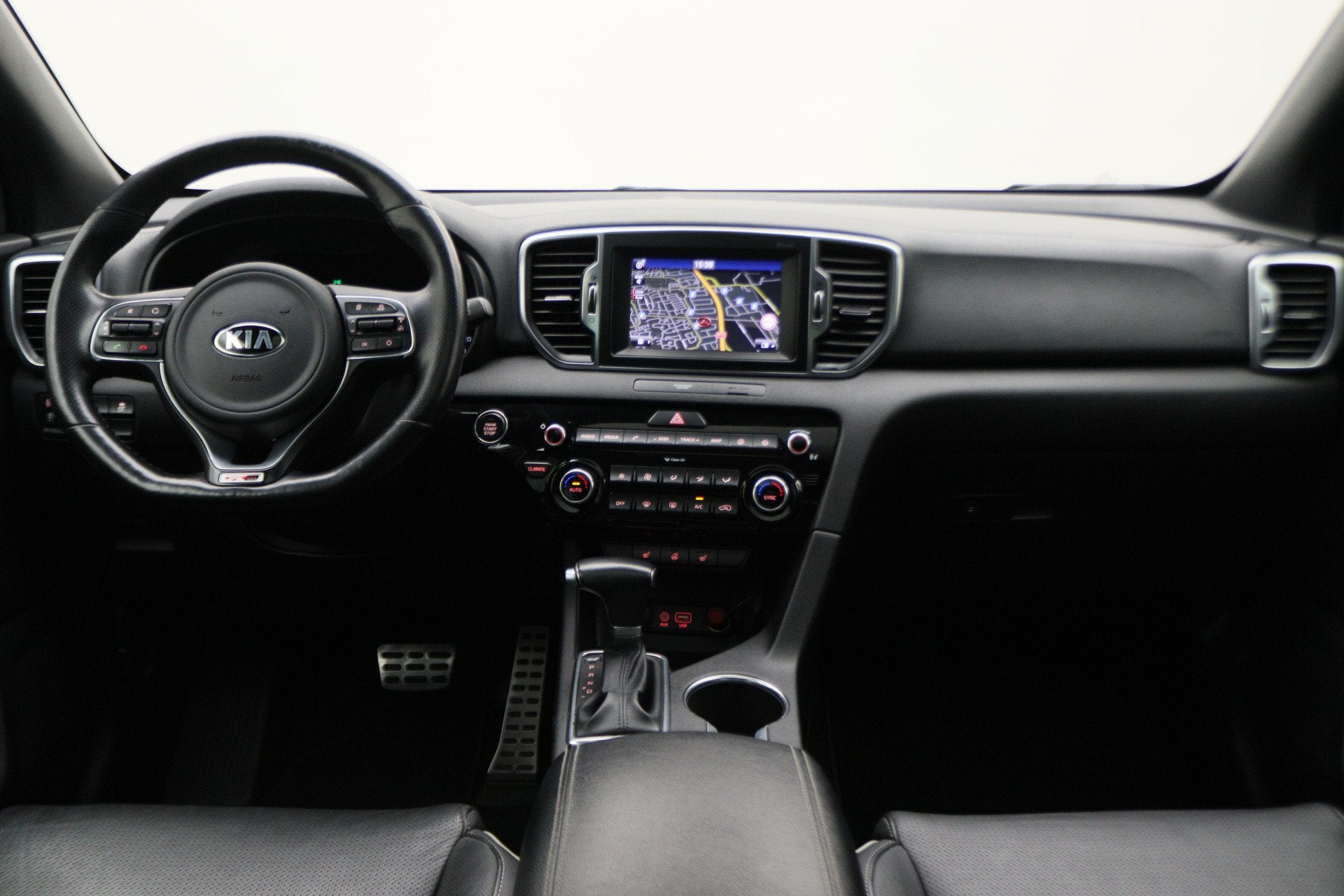 Kia Sportage 1.6 T-GDI 4WD GT-Line Automaat Panoramadak, Lee, Auto's, Gebruikt, 4 cilinders, Bedrijf, Vierwielaandrijving
