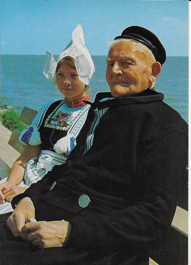 Klederdracht ongelopen ansichtkaart ( 1365 ), Ophalen of Verzenden, 1980 tot heden, Gelopen, Overijssel