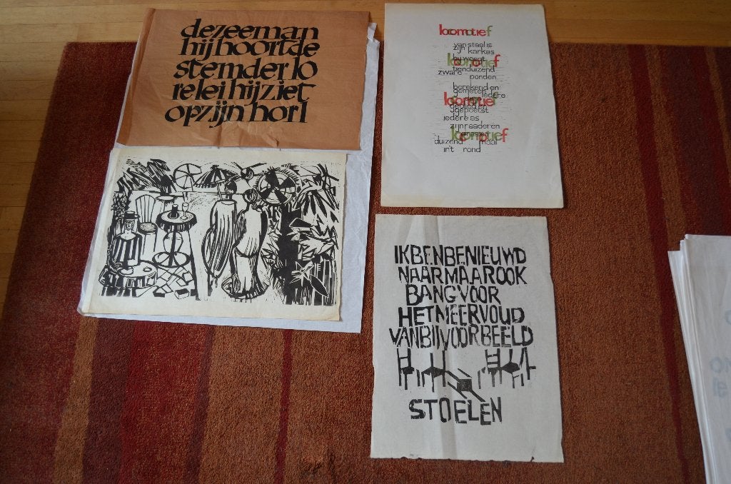 Grafisch werk Gerrit Rietveld Academie jaren '60/'70, Ophalen of Verzenden