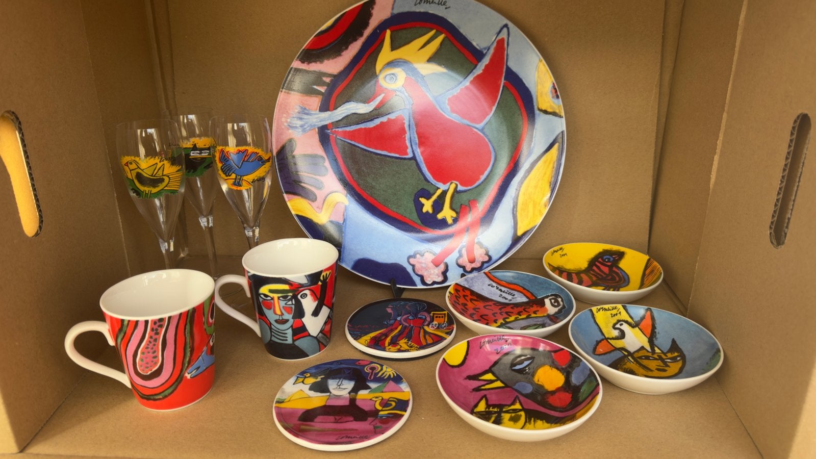 Corneille Servies en Glazen - Unieke Kunstcollectie, Ophalen of Verzenden