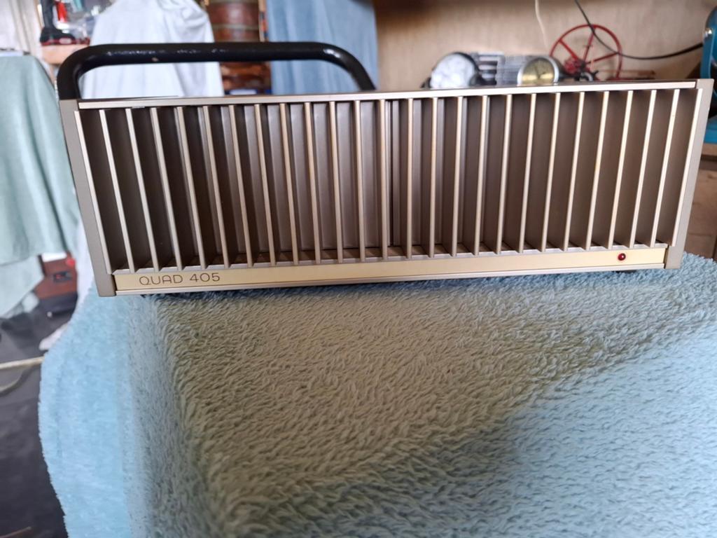 Quad 405 eindversterker - Volledig gereviseerd, Audio, Tv en Foto, Versterkers en Receivers, Refurbished, 60 tot 120 watt, Stereo