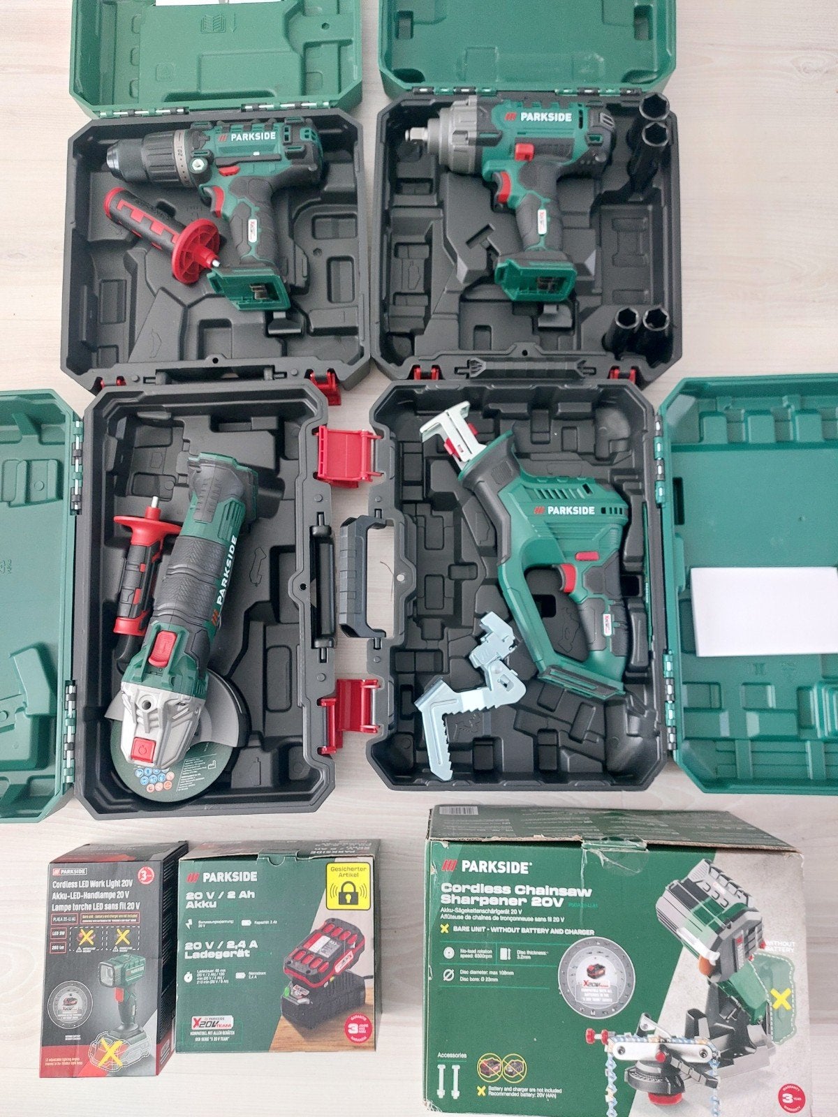 Parkside 20v accu gereedschappen set, Ophalen, Nieuw
