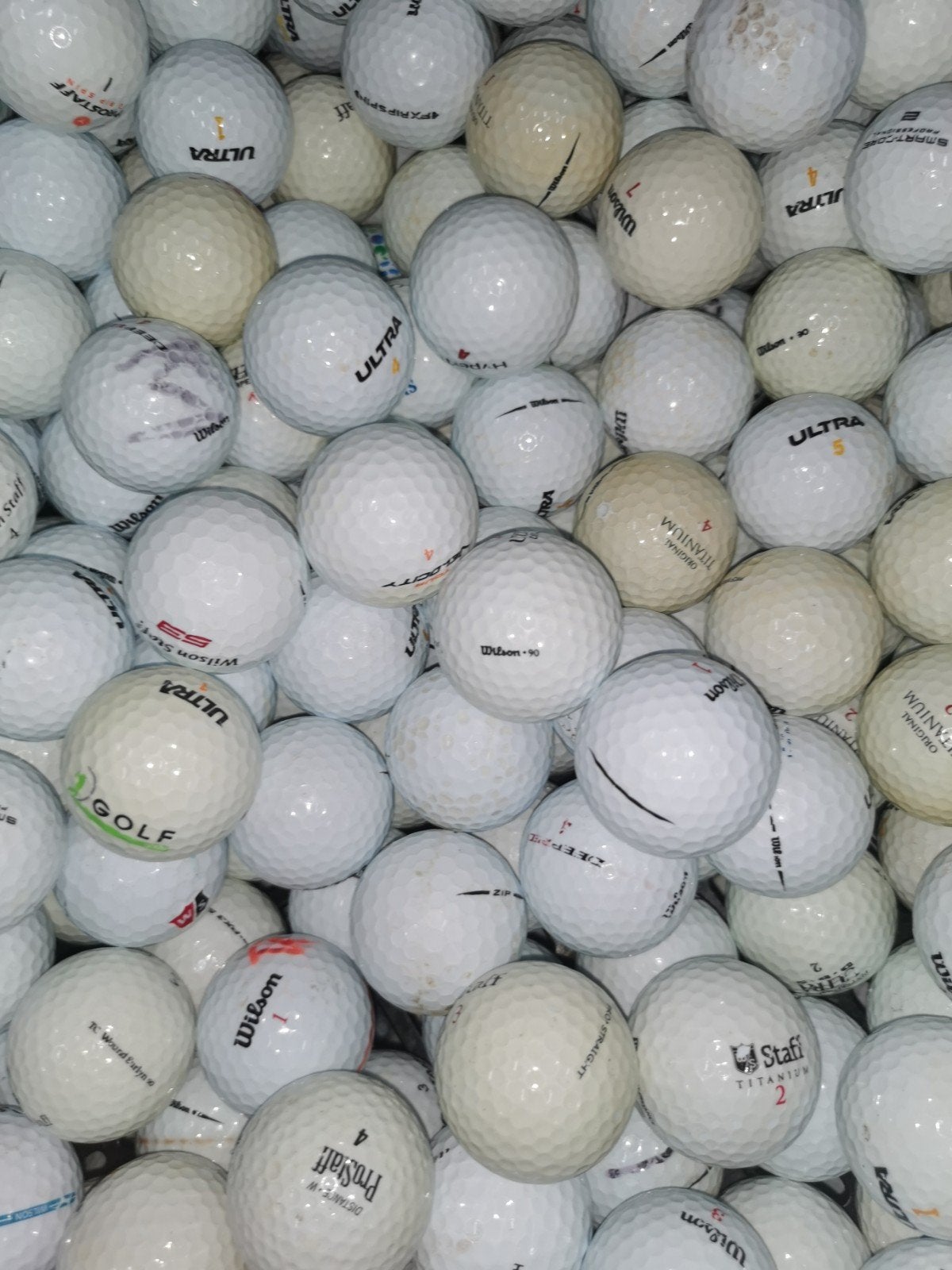 Wilson golfballen 100 stuks, Sport en Fitness, Golf, Ophalen of Verzenden, Bal(len)