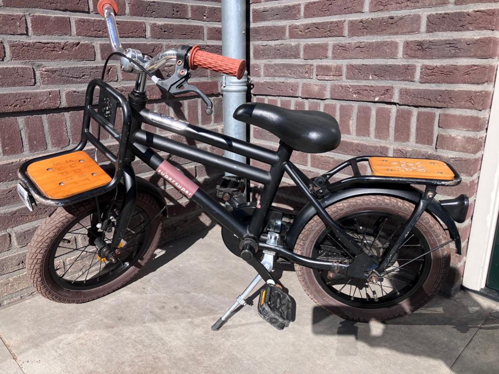 Leuke 14” inch jongensfiets, Fietsen en Brommers, Fietsen | Jongens, Ophalen, Terugtraprem, Gebruikt, 14 inch of minder