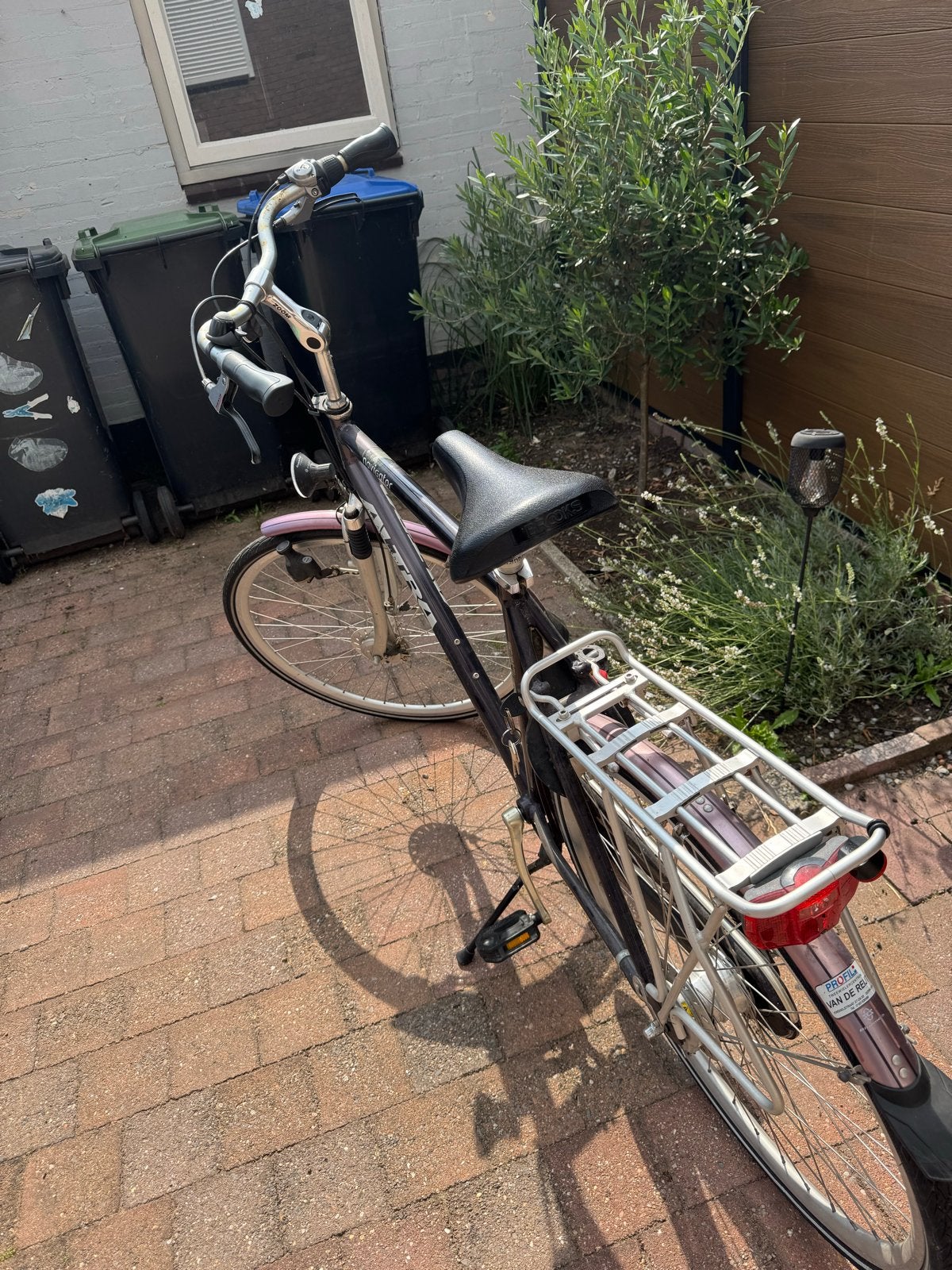 Nette 28 inch fiets met bagagedrager, Velgrem, Ophalen, Overige merken, 53 tot 56 cm