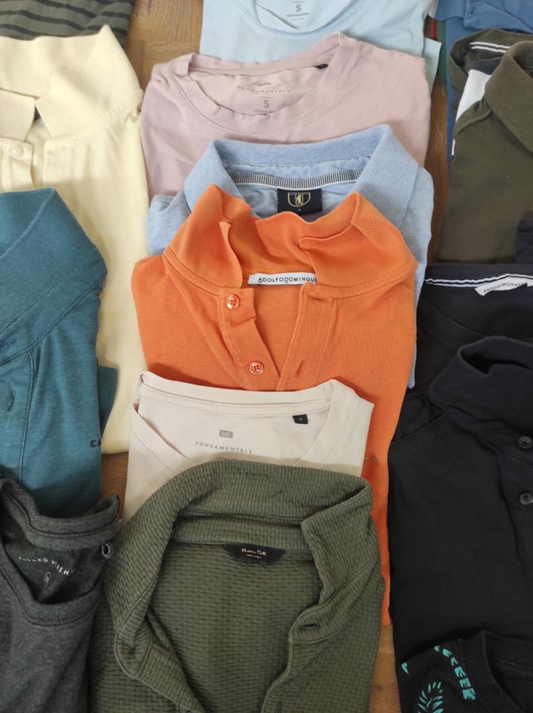 Grote partij herenkleding: T-shirts, polo's, truien, jas, Ophalen, Overige kleuren, Overige maten, Diverse merken