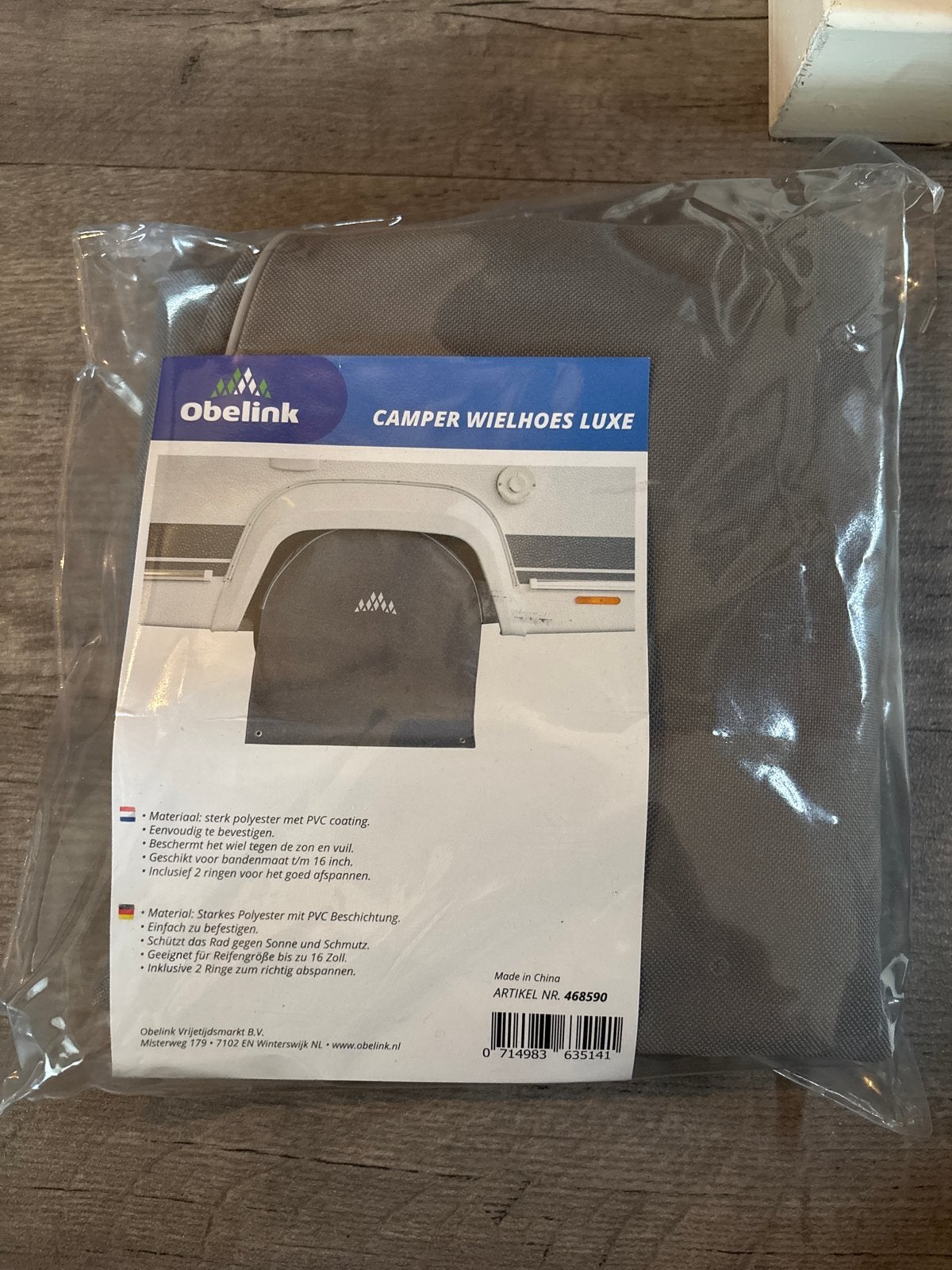Obelink camper wielhoes luxe, Ophalen