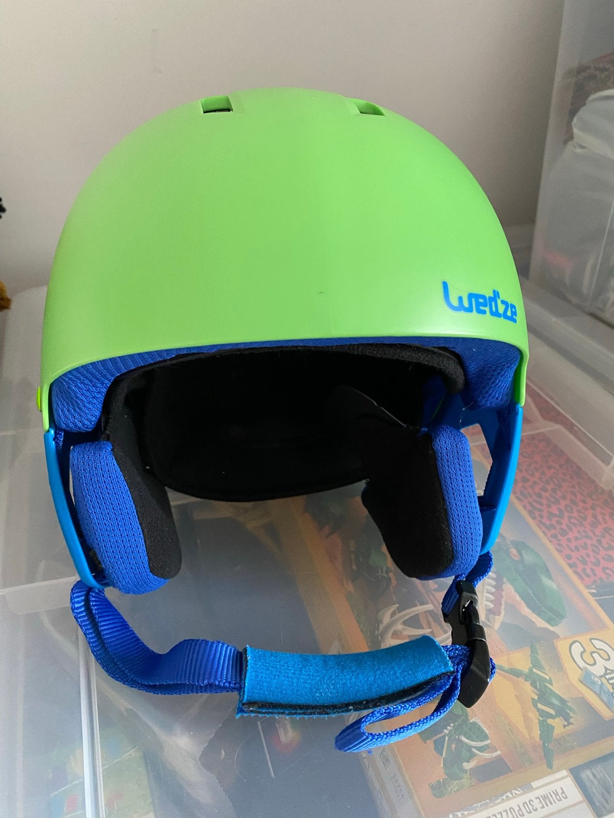Kinder skihelm Wedze Piste 500 - Groen, Overige merken, Gebruikt, Overige typen, Ophalen of Verzenden