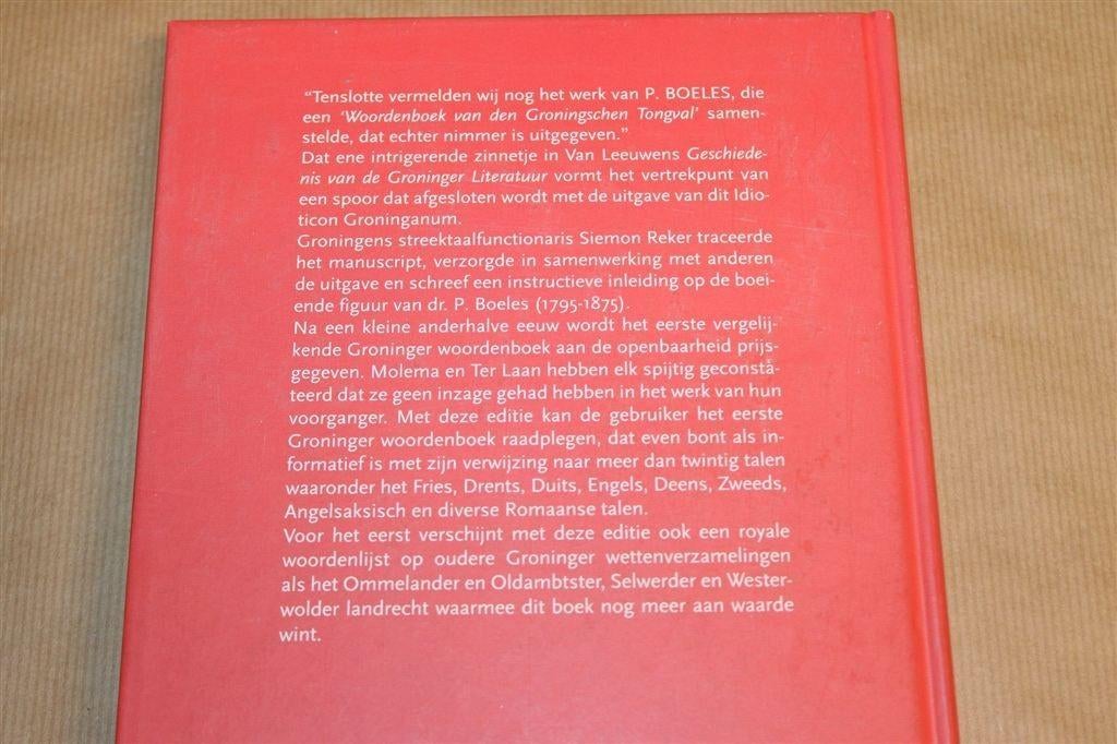 Idioticon Groninganum [1997] — Woordenboek Gronings Dialect, Ophalen of Verzenden, Zo goed als nieuw