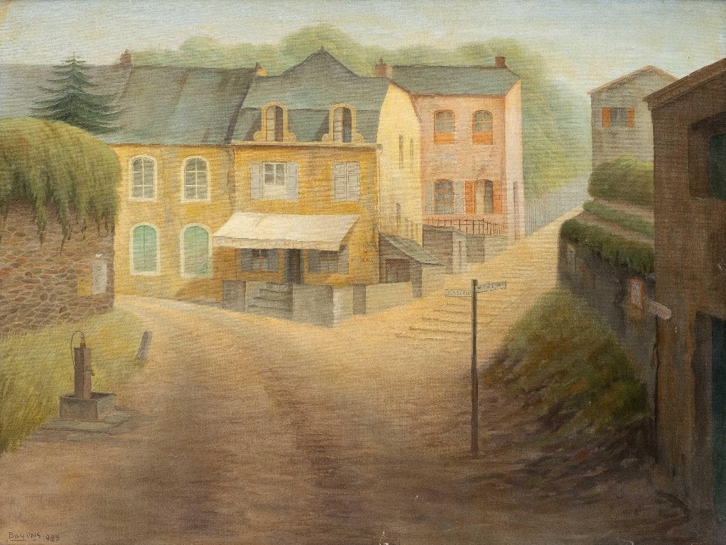 ==Han Bayens 1876-1945===Monthermé in Frankrijk==uit 1923==, Antiek en Kunst, Kunst | Schilderijen | Klassiek, Ophalen