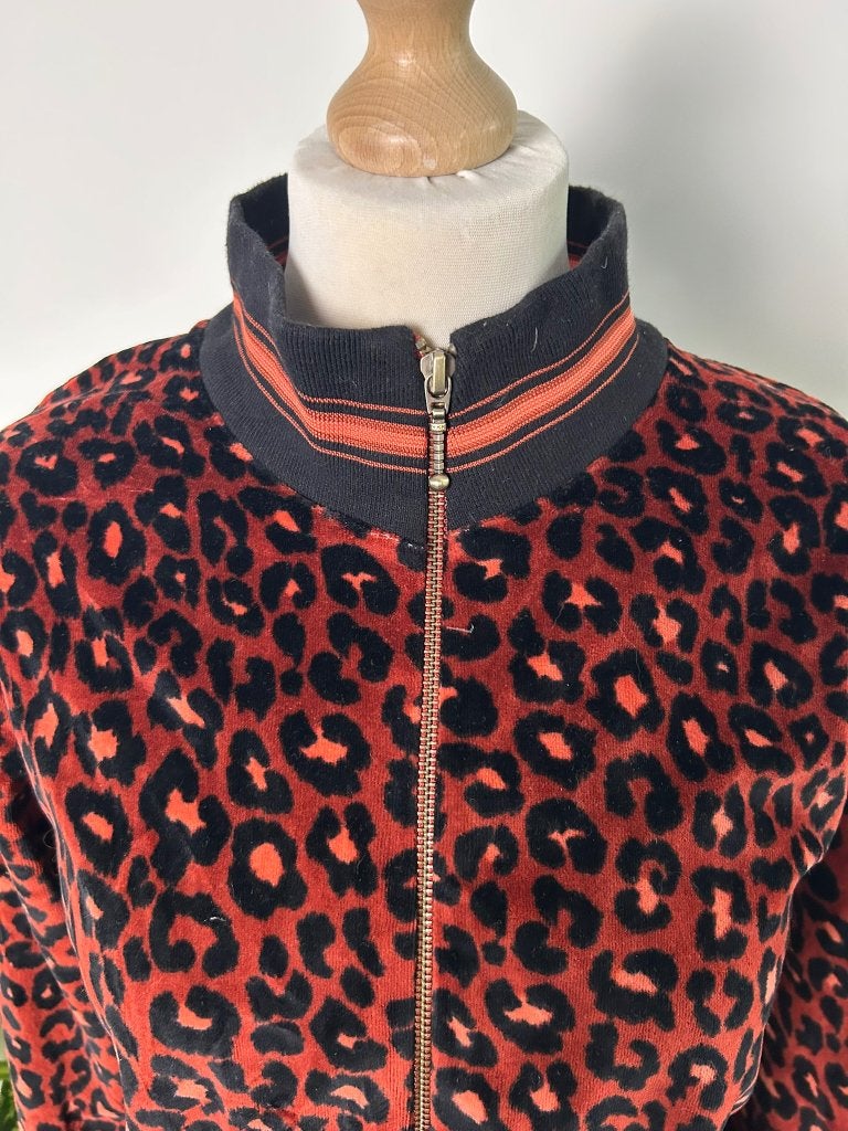 King Louie maat XL panter velvet sportief vest 3435, Maat 46/48 (XL) of groter, Ophalen of Verzenden, Zo goed als nieuw, King Louie