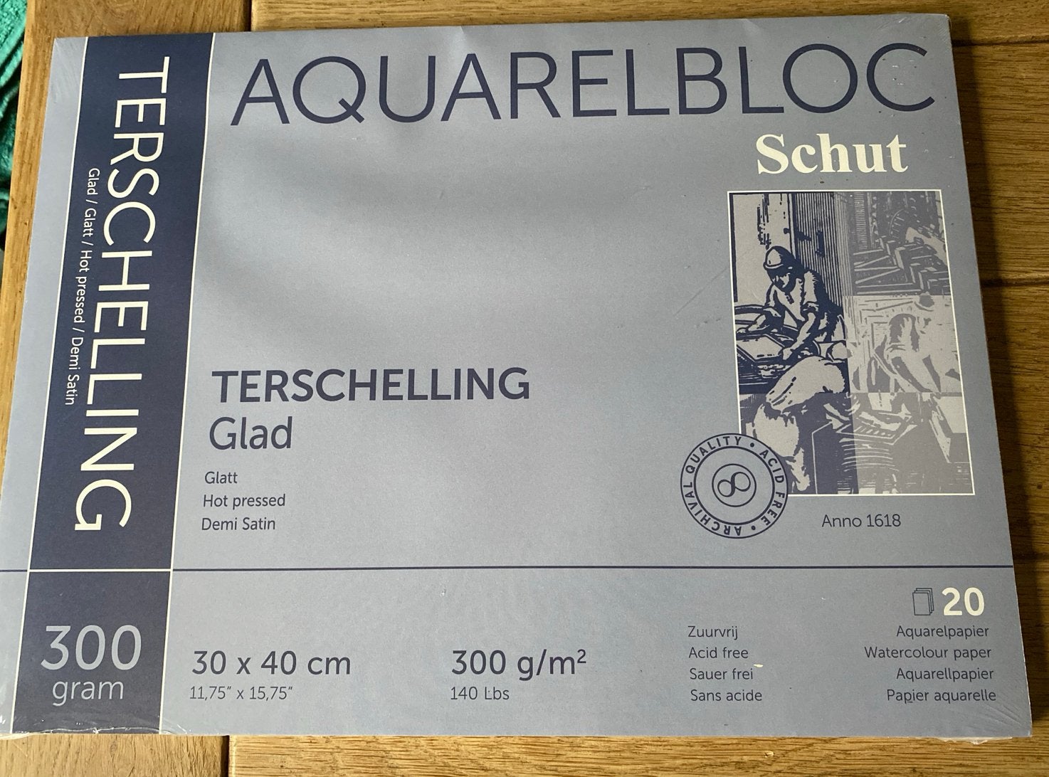 Aquarelbloc Terschelling 30x40 cm 300g/m² Nieuw, Ophalen of Verzenden, Nieuw, Waterverf