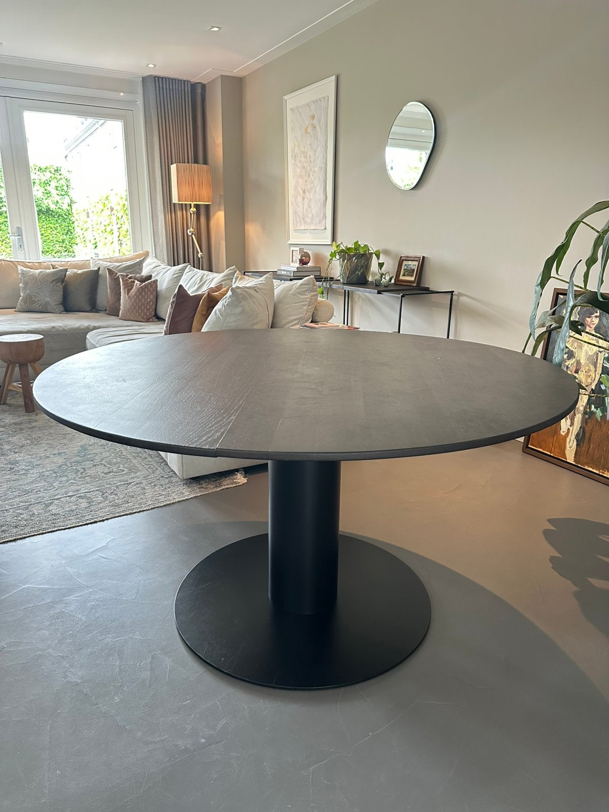 Ronde eettafel “Buddha” van Passe Partout, 145cm diameter, Ophalen, Gebruikt, 100 tot 150 cm, 100 tot 150 cm