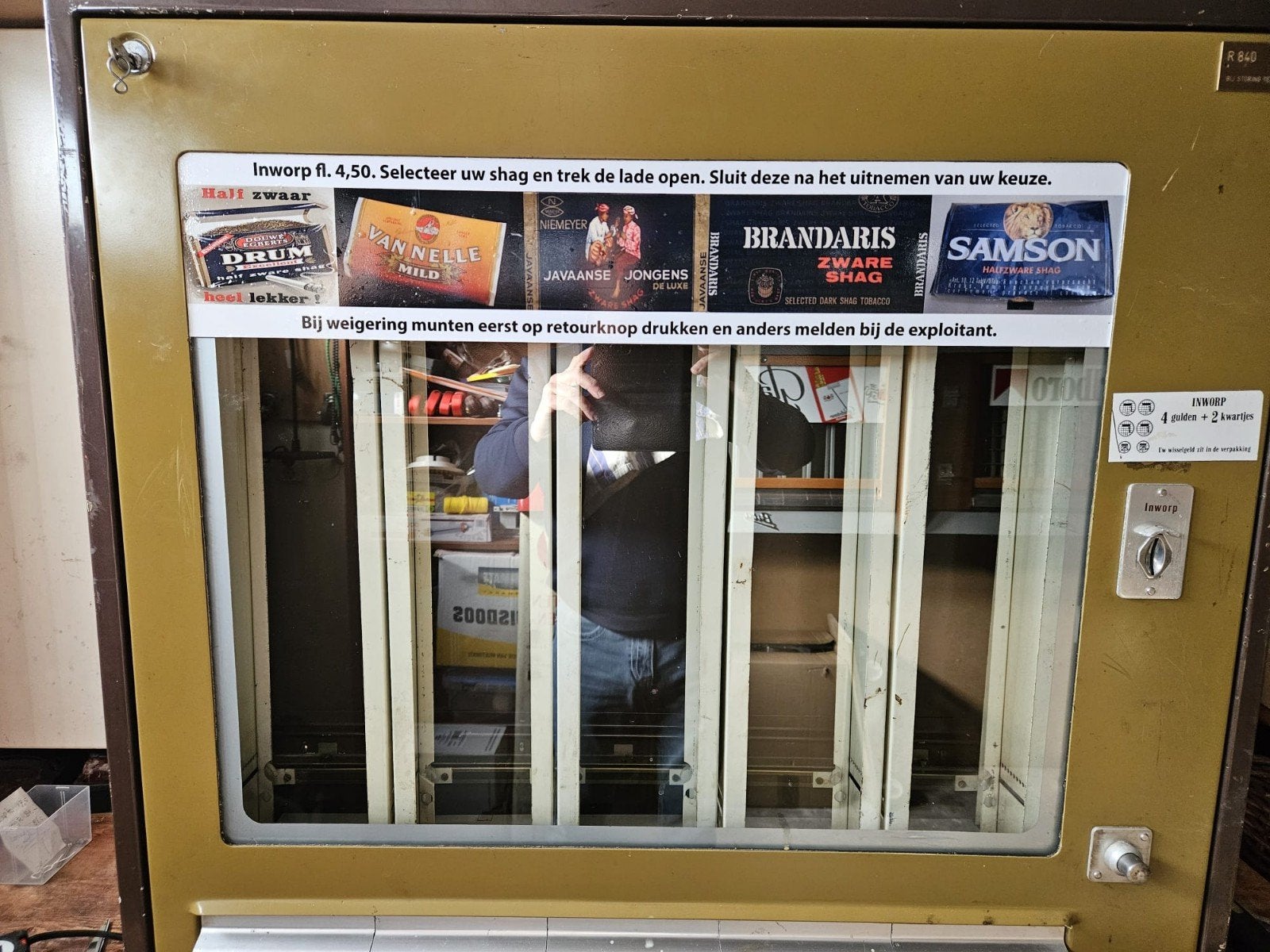 Sielaff & Co Shag Sigarettenautomaat uit de jaren 70e/80e., Verzamelen, Automaten | Overige, Ophalen, Eu, Gebruikt, Eu
