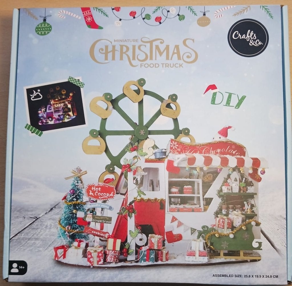 DIY Crafts&Co pakket Kerst FoodTruck -NIEUW, Hobby en Vrije tijd, Knutselen, Nieuw, Meerkleurig, Ophalen of Verzenden, Papier of Karton
