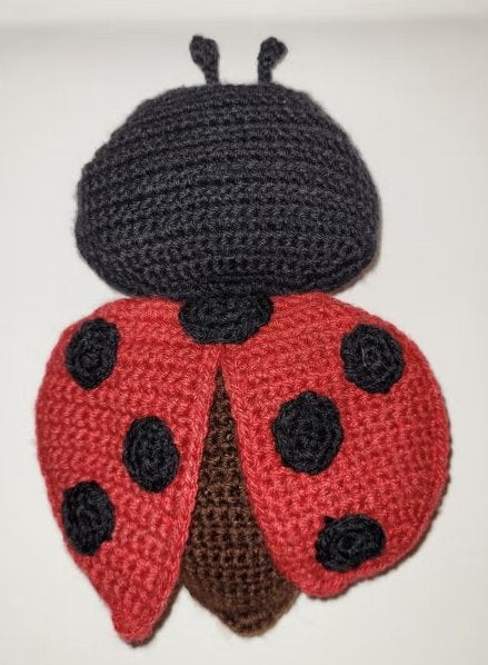 Gehaakt Lieveheersbeestje Knuffel Rammelaar, Handgemaakt, Overige typen, Nieuw, Ophalen of Verzenden