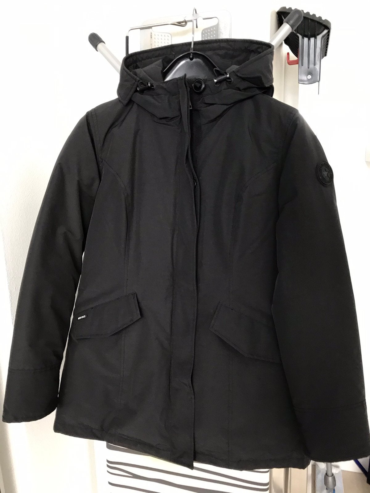 Dames airforce winterjas, Ophalen of Verzenden, Zo goed als nieuw, Maat 36 (S), Zwart