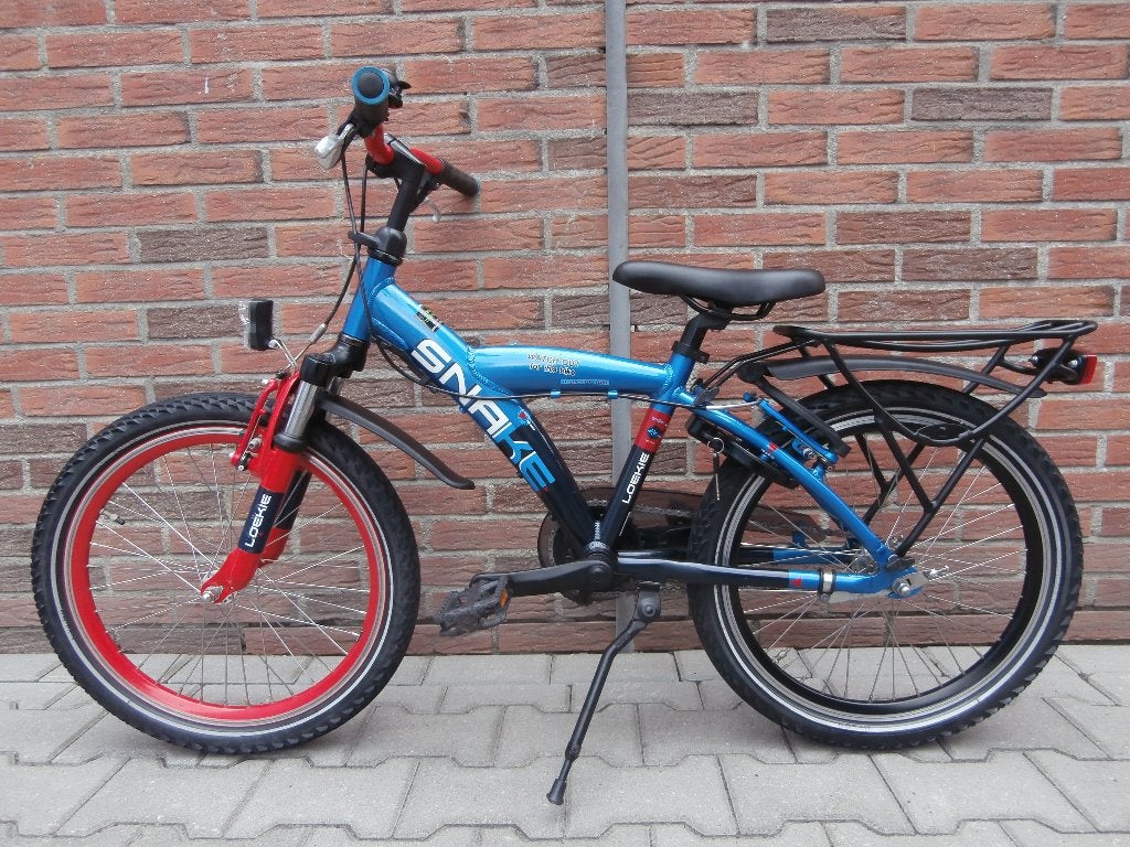 Zeer nette Batavus Snake 20 inch jongensfiets. blauw-rood, Ophalen, Batavus, Zo goed als nieuw, Terugtraprem