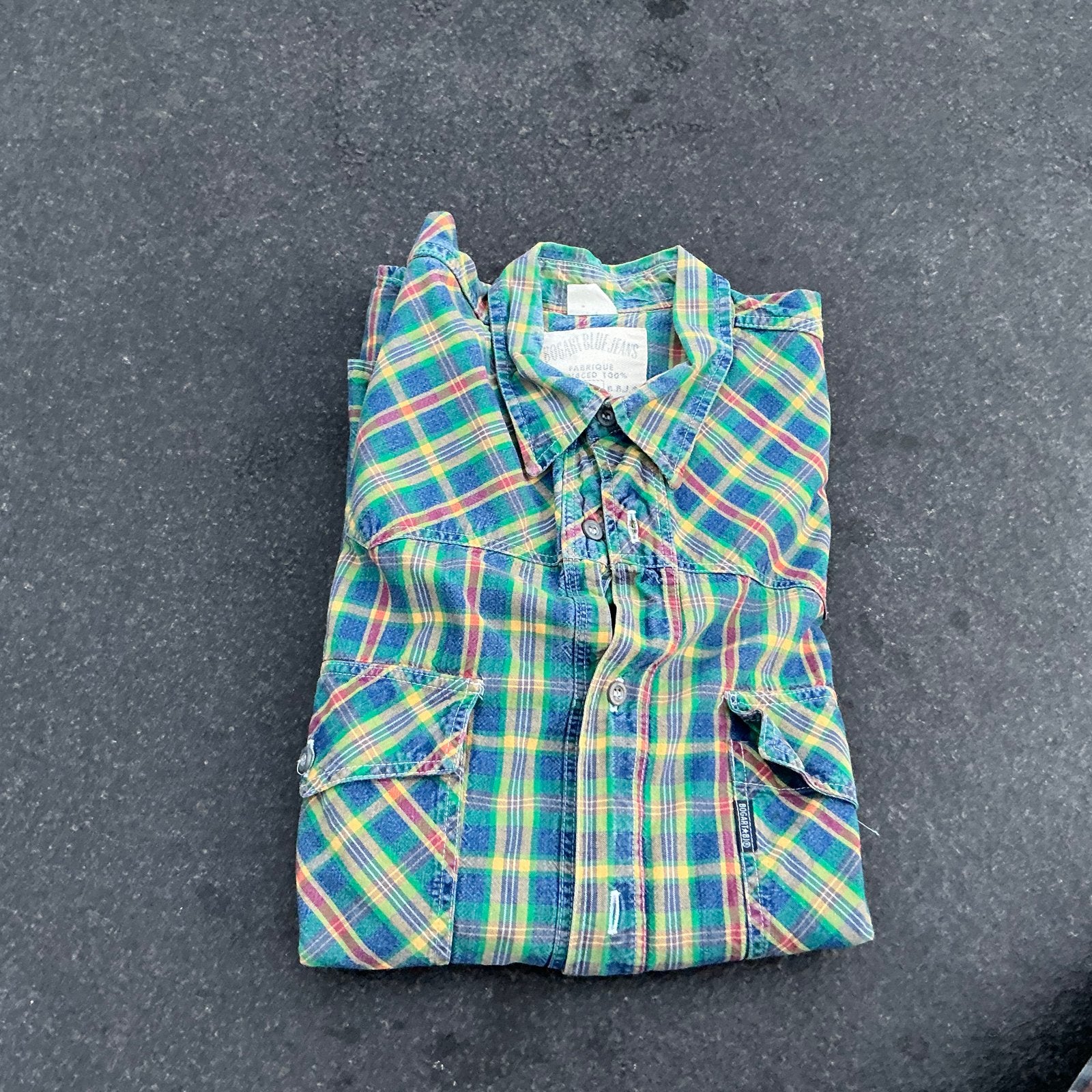 Geruit overhemd met lange mouwen bogart blue jeans, Ophalen of Verzenden, Gedragen, Meerkleurig, Overige halswijdtes