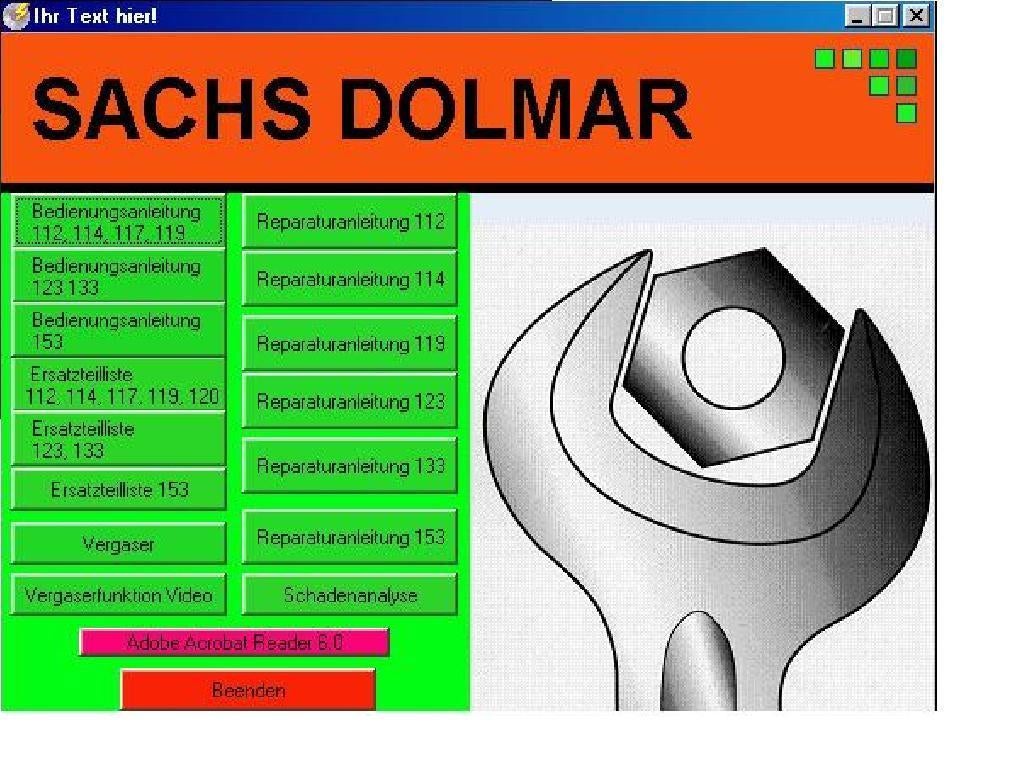 Sachs Dolmar kettingzaag reparatie handleiding pdf, Verzenden, Nieuw, Overige soorten, Sachs Dolmar