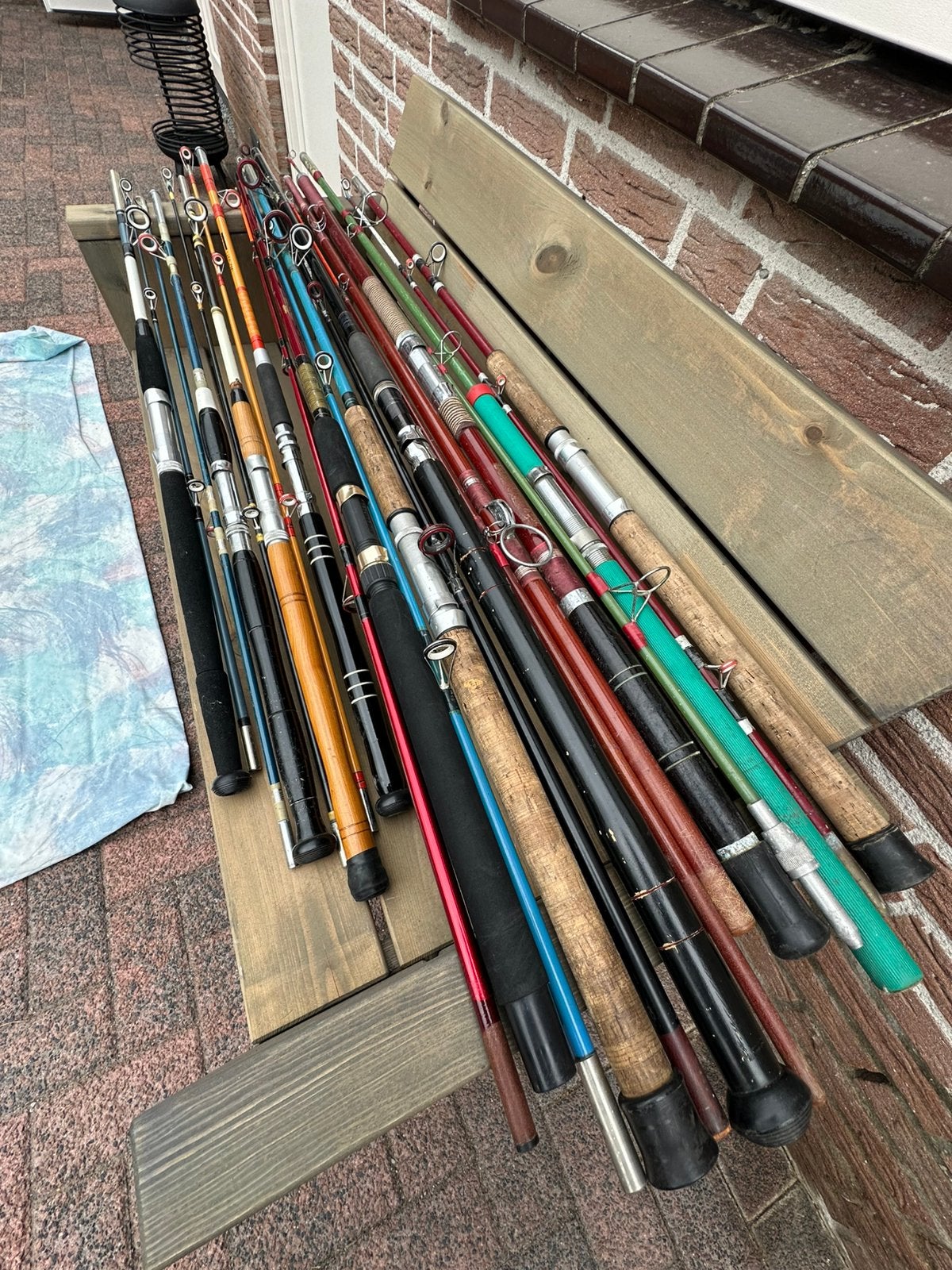 10 oude zeehengels, Ophalen, Gebruikt, Werphengel