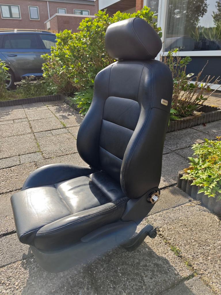Lederen voorstoel links Seat Leon 2005 - Zwart, Ophalen, Seat