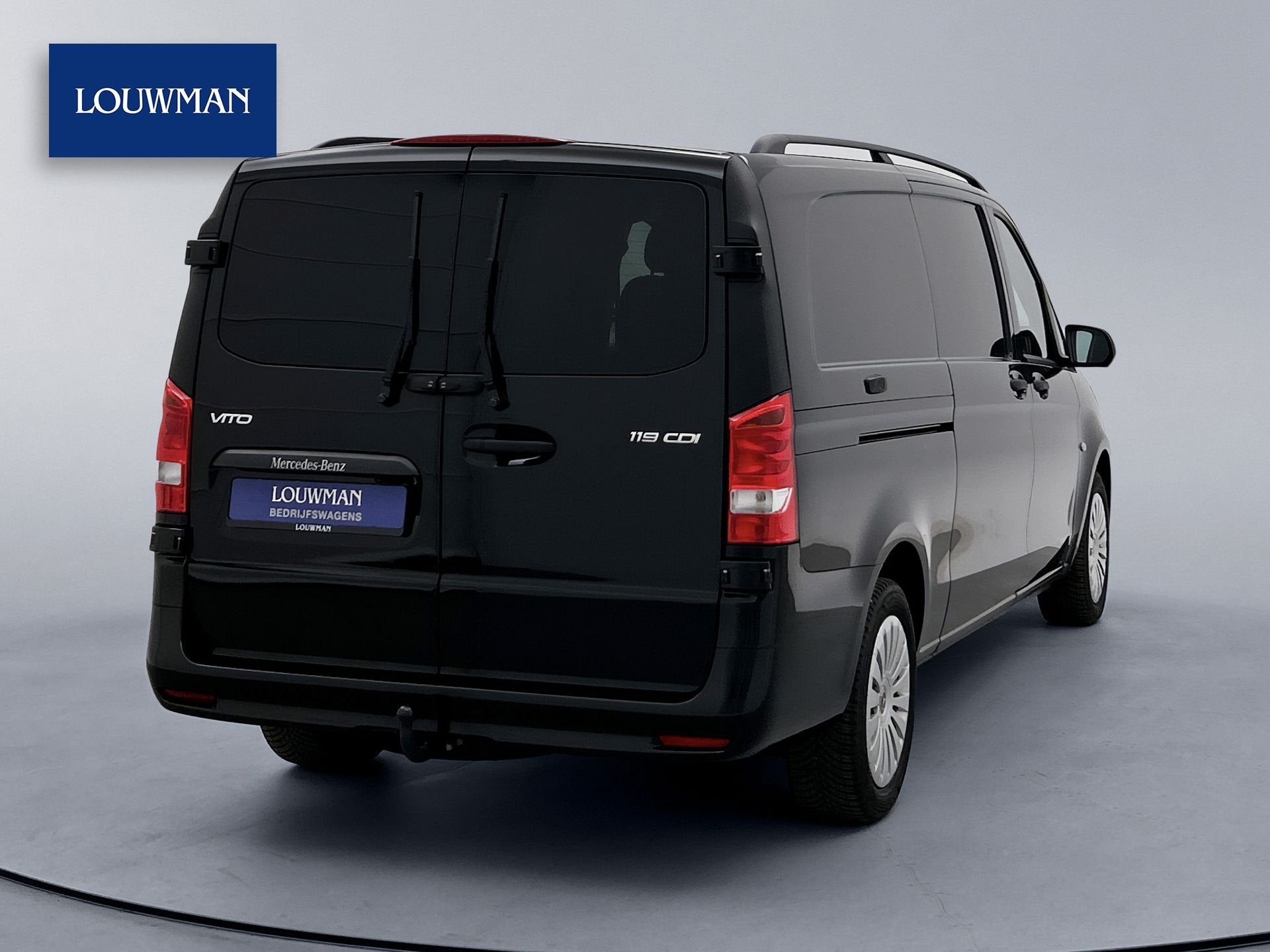 Mercedes-Benz Vito 119 CDI Extra Lang 2x Schuifdeur Multibea, Gebruikt, 2500 kg, Zwart, Mercedes-Benz
