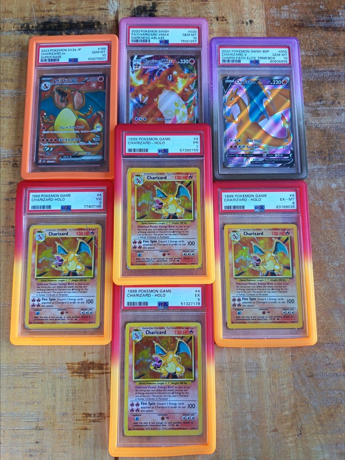 Pokémon Charizard Kaarten Collectie (PSA Graded)
