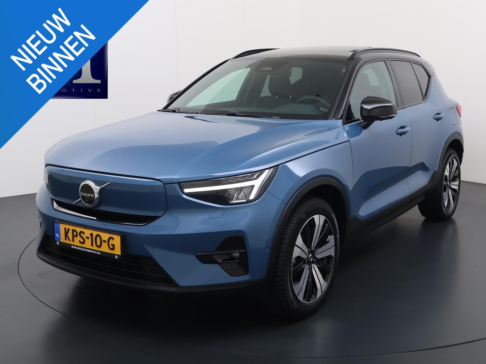 Volvo XC40 Ultimate Recharge Pure 360 CAMERA | PANORAMADAK |, Auto's, Volvo, Stof, Gebruikt, 417 km, Blauw