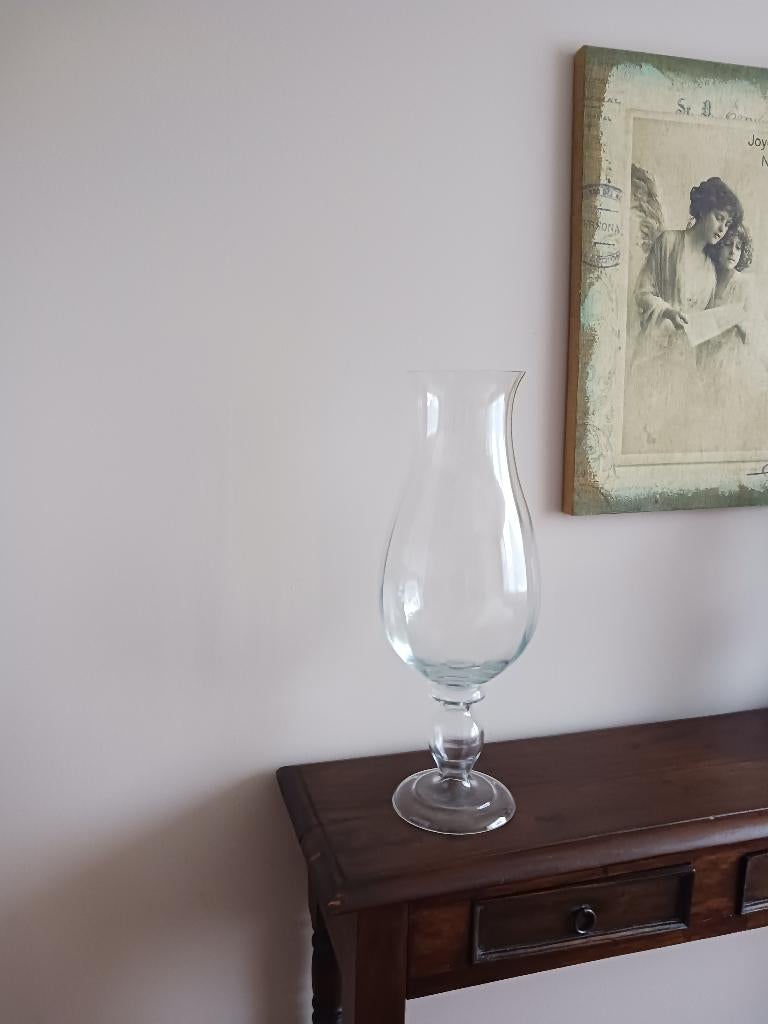 Mooi glazen windlicht LAURA ASHLEY, Antiek en Kunst, Ophalen