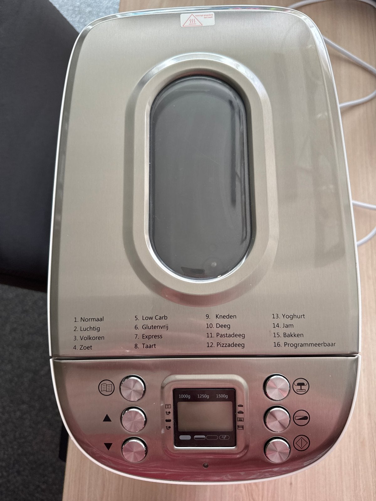 Silvercrest Broodbakmachine met 16 programma's, Met timer, 800 tot 1200 gram deeg, Ophalen of Verzenden, Zo goed als nieuw