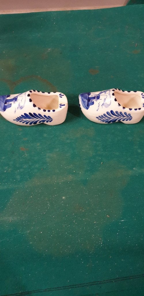 klompen delfts blauw , 2 stuks, Verzamelen, Beelden en Beeldjes, Ophalen of Verzenden