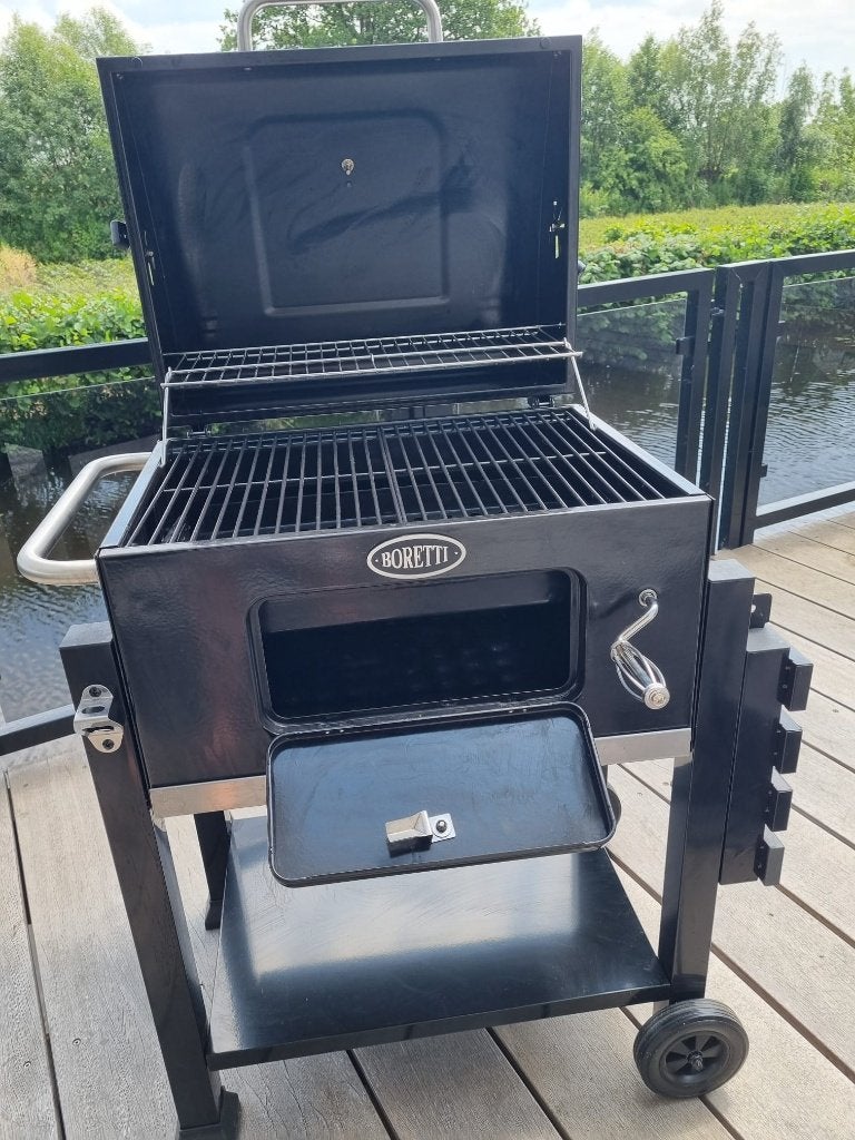 Boretti Carbone houtskool barbecuestel, Ophalen, Zo goed als nieuw, Boretti carbone2, Met accessoires