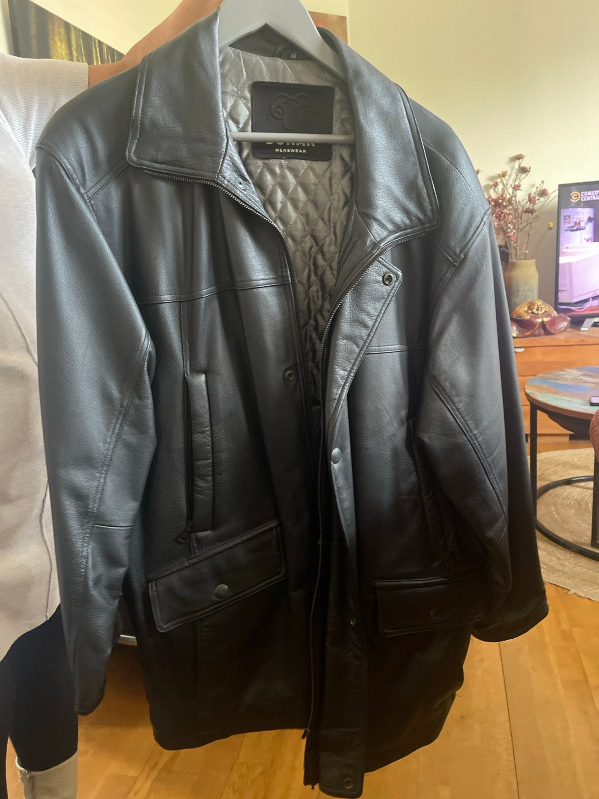 Donar Menswear Leren Jas - Zwart, Maat 48, Ophalen of Verzenden, Zo goed als nieuw, Maat 48/50 (M), Zwart