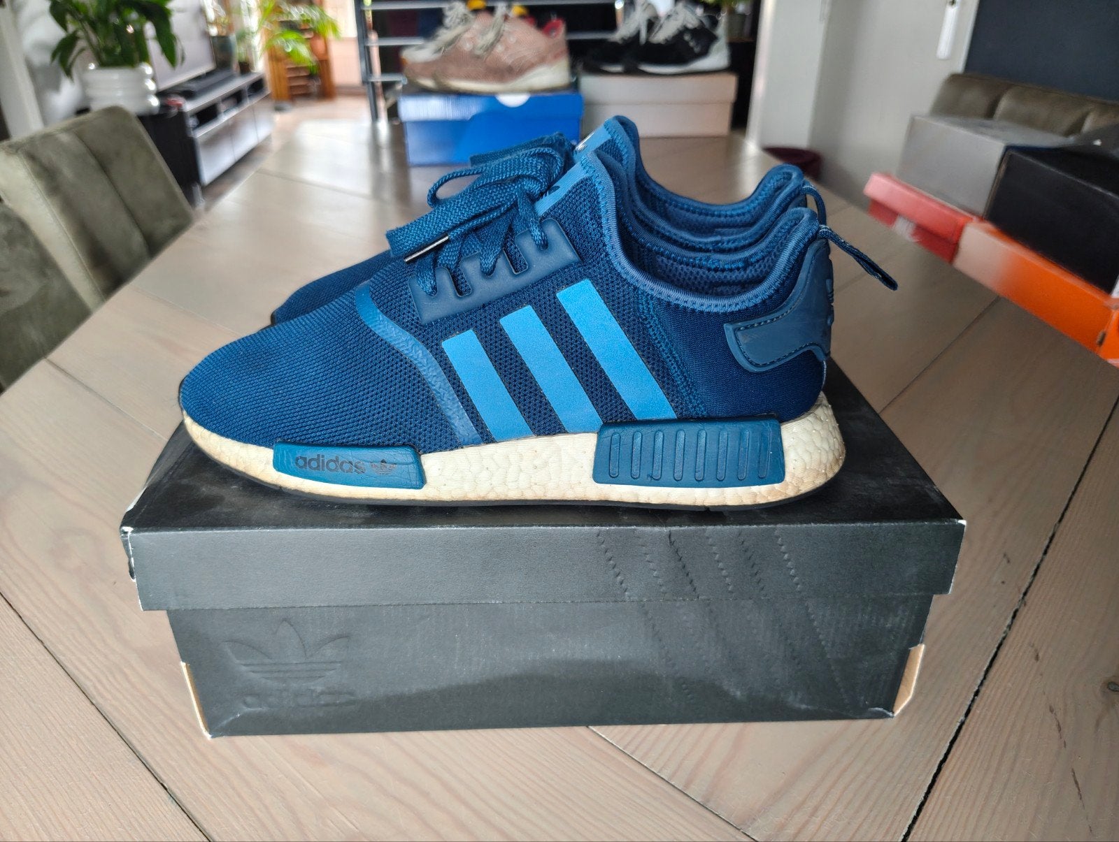 Adidas NMD_R1 Sneakers - Maat 44, Kleding | Heren, Blauw, Ophalen of Verzenden, Sneakers of Gympen, Adidas