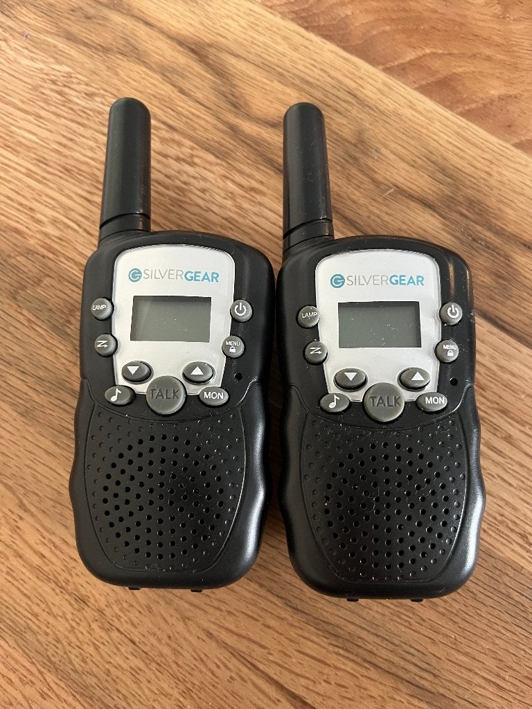 Silvergear walkie talkie, Gebruikt, Ophalen of Verzenden, Portofoon of Walkie-talkie, Met broekklem