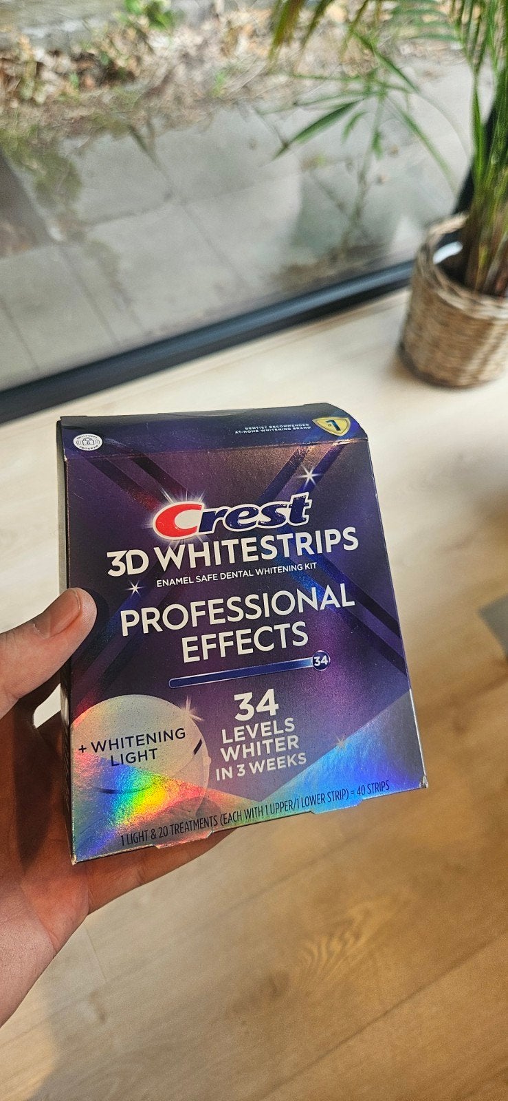 sterkste CREST 3D Whitestrips kit + LED Light, Ophalen of Verzenden, Nieuw, Gehele gezicht