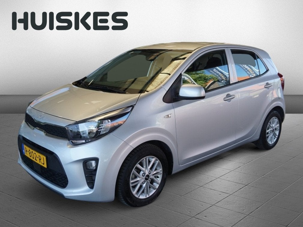 Kia Picanto 1.0 DPi DynamicLine Automaat | Carplay | Cruise, Auto's, Kia, Stof, Gebruikt, 4 stoelen, Origineel Nederlands