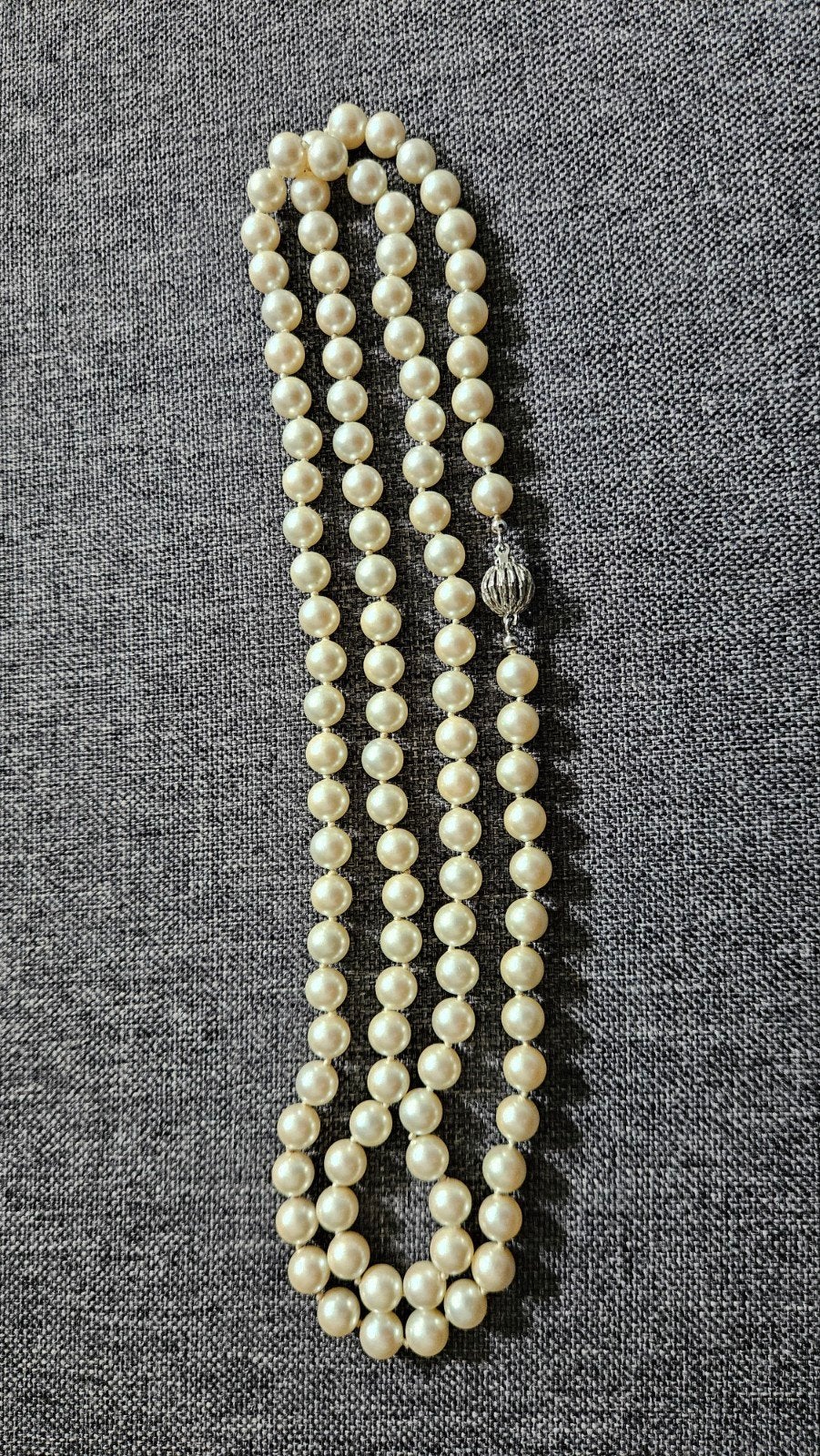 Elegante Parelketting met Zilveren Sluiting (835), Ophalen of Verzenden