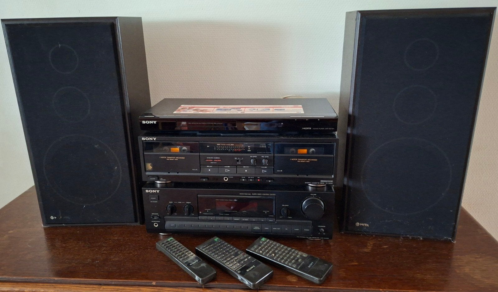Sony Stereo Set met DVD-speler, Cassettedeck en Speakers, Ophalen, Gebruikt, Sony, Losse componenten