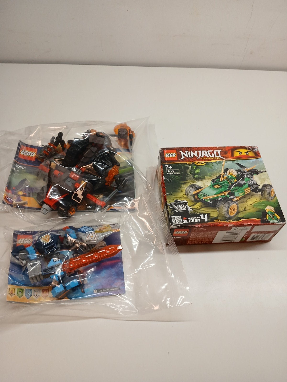 3 lego sets 71700, 70313 70362 nexo en ninjago lego, Ophalen of Verzenden, Nieuw