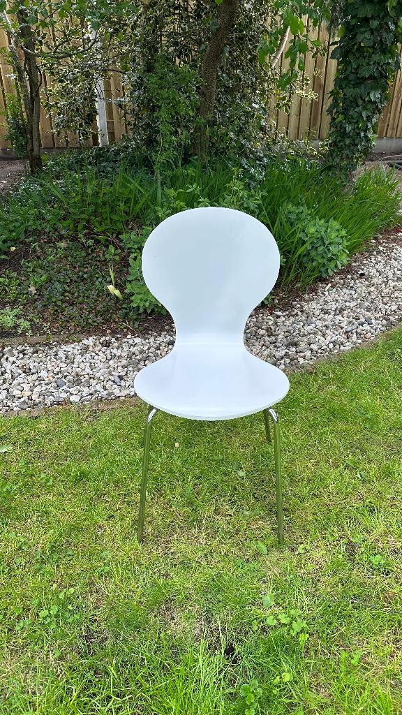 Stoelen,  Vlinderstoel, design, vintage, Deens, eetkamer, Ophalen, Gebruikt, Wit, Vier