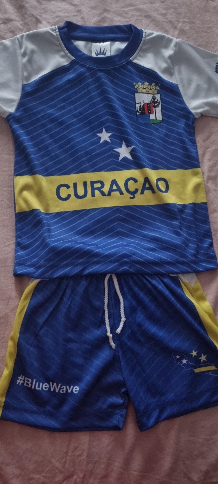 Superleuk voetbalsetje WK Curaçao, Kinderen en Baby's, Kinderkleding | Maat 98, Ophalen of Verzenden, Meisje